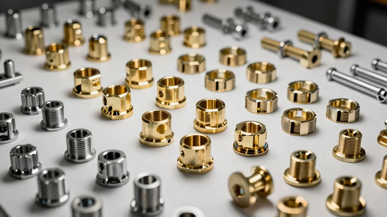 Finished metallic brass furniture fittings and specialized fasten